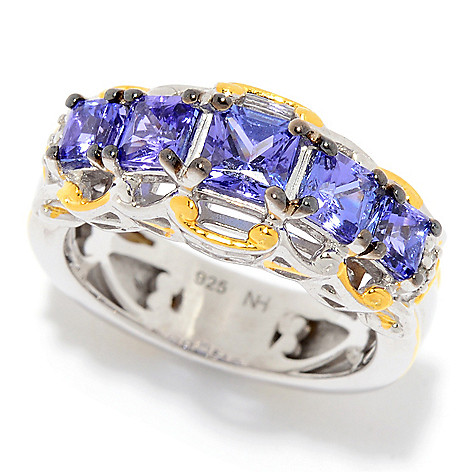 Details about   Amazing Tanzanite Gems Polki Diamond 925 Sterling Silver Ring Victorian Jewelry 